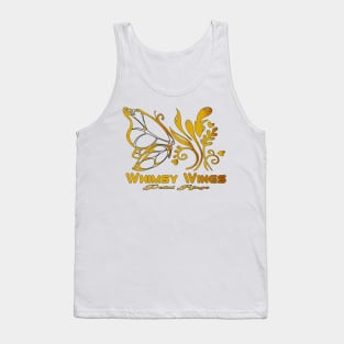 Gold Wings Butterfly Flower Lovers Best Gift Life Style Tank Top